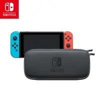 在飛比找蝦皮購物優惠-原廠 Nintendo Switch 主機包 (灰色) 附螢