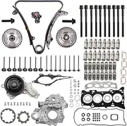 Engine Timing Chain Kit & Head Gasket Set Fits for 2009-2018 Toyota Camry Rav4 Highlander Scion tC 2.5L 2.7L 2ARFE (G-DTB-TY2500-001)