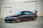 Fiberglass Nismo Style Side Skirts Add-on Extension FOR Nissan Skyline R33 GTR