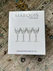 Waterford MARQUIS Markham White Wine Glasses (set of 4) (brand New)