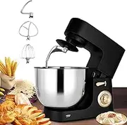 Kitchen Food Stand Mixer, 8L Food Mixers for Baking, 1800W Electric Kitchen Mixers with Stainless Steel Bowl, Dough Hook, Wire Whip & Beater, Mixers for Baking 8+P Speed,Splash Guard