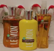 *NEW* Bath & Body Works Lemon Signature Vanillas Set FAST SHIPPING