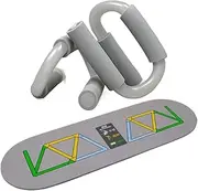 Strength Training Pushup Stands | S Shape Pushup Handles Stand Strength Training - Professional Exercise Equipment with Non-Slip Mat for Floor Workouts, Fitness Training
