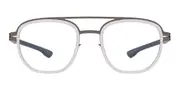 Ic! Berlin IC5047 Osmium Graphite-Chrome Men's Glasses Grey Size 51 - Private Health Rebate - Blue Light Block Available