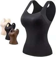 [WQXYSS] Shamfreshen Tank Top with Bra,Shamfreshen U Neck Shapewear Built-in Bra Tank- Ultimate Comfort & Style