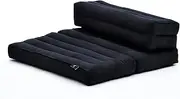 Foldable Meditation Floor Seat 2 in 1 Set Meditation Pillow and Cushion Underlay in One Eco-Friendly Organic and Natural, Kapok