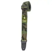 Henry Heller Army 2-In Cotton Guitar Strap w Offical US Army logo Camo 1, New!