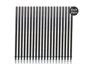 20 Pieces Black Ink Erasable Gel Ink Pen Refills Fine Point 0.5mm Replacement Gel Pen Refills for Erasable Pens Office School Writing Stationery Supplies