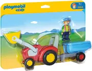 Playmobil - 1.2.3 Tractor with Trailer 6964