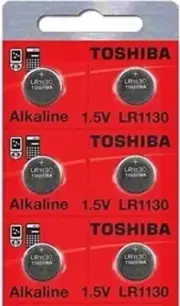 LR1130 AG10 189 1130 LR54 Pack Of 6 Toshiba Button Cell Battery EXP 2024