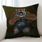 Cool Animal Art Tigerilla Gorilla vs Tiger Cushion Cover