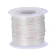 Metallic Cord 1mm 109 Yards Tinsel Rope Thread String White