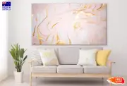 Gold & Pink Abstract Design Wall Canvas Home Decor Australian Made Quality