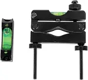 kissybride Scope Leveling Tool Kit, 25.4/30mm Scope Mounting Level with 2 Magnetic Universal Level Bubbles (Black)