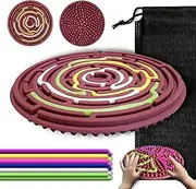 Silicone Sensory Board. Fidget Toy for Calming. ADHD & Autism Friendly. Comes with Travel Bag & Strings