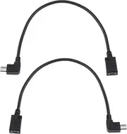 2Pcs Micro USB to Mini USB Cable Left&Right Mini USB 5 Pin Adapter to Micro 5 Pin Extender Accessories for Smartphones Tablets MP3 Players Speaker