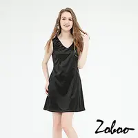 在飛比找PChome24h購物優惠-【Zoboo】V領裹式無袖洋裝 (Q5012)