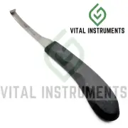Farrier Hoof Knife Left Hand Narrow Blade Sharp Waterproof Black Handle