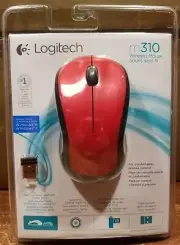 (New Sealed) Logitech M310 Wireless Optical Mouse (910-002486) RED PC / Mac