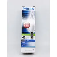 在飛比找蝦皮購物優惠-PHILIPS 飛利浦 拉尾蠟燭省電鹵素燈 42W 120V