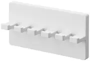 Yamazaki Film Hook Toothbrush Holder 5 Strands White Approx. W12 x D3 x H6cm MIS