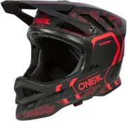 ONeal Blade Polyacrylite Strike, bike helmet , color: Matt Black/Neon-Red , size: XL