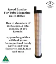 Guard Design: 22LR Tube Magazine Speed Loader (100Rnd) (Transparent)