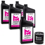 MISHON Engine Oil Change Kit for Harley Davidson Electra Glide Softail Fat Boy