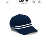 全新正品 現貨 AIGLE棉質休閒棒球帽 藍色 白色 法國品牌 AIGLE帽 童棉質休閒棒球帽