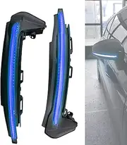 LED Turn Signal Light, Dynamic Car Side Mirror Flashing Light Repeater Blinker, Compatible with Audi A1 8X 2011-2017(Blue)