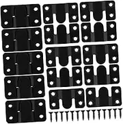 ETHZZLE 10 Pack Stainless Steel Mirror Mount Hangers Interlocking Hooks for Picture Frames Frame Hangers for Wall Mounting Heavy Duty French Cleat
