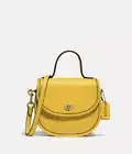 New Coach Limited Edition Mini Top Handle Saddle Bag Style NO.876 Lemon