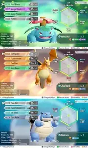 Non-Shiny Charizard Blastoise Venusaur Bundle 0AV Let's Go Pikachu Eevee LGPE