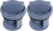 Angoily Washing Machine Drain Outlet Plug 2 Pack Drainage Pump Filter for Front Loaders Easy Install Plastic