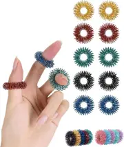Mr. Pen- Spiky Sensory Rings, 10 Pack, Stress Relief Fidget Sensory Toys, Fidget