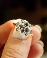 certified 3 Ct Natural Asscher Cut Lab grown Diamond for Making Jewelery & Ring
