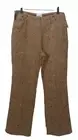 Vintage Erik Spencer Faux Suede Flare Pants Floral Embroidered Tan Y2K Sz 14