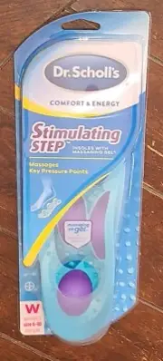 1 Pair of Dr. Scholl's Comfort & Energy STIMULATING STEP INSOLES w/Gel (W 6-10)