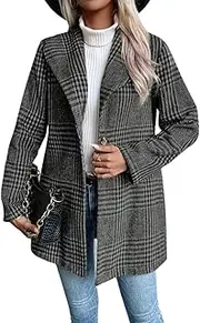 utcoco Womens 2024 Business Casual Blazers Long Sleeve Open Front Work Office Blazer Jacket