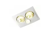 IXL Triumph 3in1 Bathroom Ceiling Heater Exhaust Fan w Light 2x 375W WHT 38cm