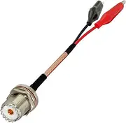 ROBAUN 1pc SMA Mcx Mmcx Bnc N Tnc Uhf Male Female to Crocodile Clip Pigtail Cable Extension Test Wire RG316 30CM(UHF Female,50CM)