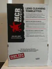 MCR Safety Ken's Cleaning Towelettes 100 of them in package.