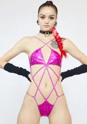 [Club Exx] Candy Corrupt Mind Strappy Bodysuit