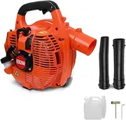 Cordless Petrol Garden Leaf Blower, 26cc 2 Stroke Air Cooled Engine Petrol Leaf Blower, Portable Handheld, for Blowing Leaves, Wood Chips, Dust, Garden Debris, Grass Cuttings