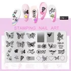Nail Stamping Plates Printing Stencil Manicuring Art Stamp Templates Nail To ❤LT