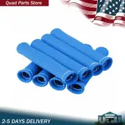 Blue 8PCS 2500° Heat Shield Protector Sleeve Cover Spark Plug Wire Boots SBC BBC