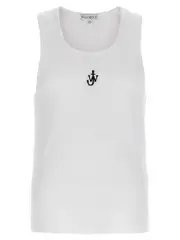 [J.W. Anderson] J. W. Anderson-Anchor Embroidery Top Bianco/Nero-Donna S White