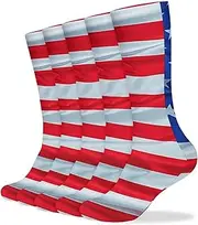 [NQHJT] Flag Pattern Socks for Women Men Breathable Boot Socks Warm Calf Socks for Hiking Work, Style, One Size, Style, One size