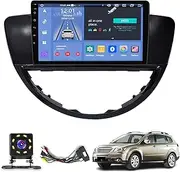 GQQSXZNTD New 9 inch Multifunctional Car Big Screen for Subaru Tribeca (2007-2011), Android Car Radio Stereo, Touch Screen Auto Navigation System with Carplay GPS WiFi Bluetooth FM(Size:4+64G)