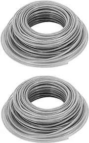 Mellisso 2pcs 41M Lawn Mower Wire Mowing Rope Nylon Lawn Mowing Rope Head Mowing Line Mowing Machine Accessories